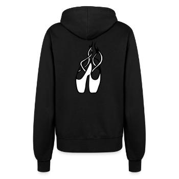 Ballettschuhe Ballerinas Mädchen Tänzerinnen Comic - Frauen Kapuzenjacke - Schwarz - Hinten - Maraike (178cm)