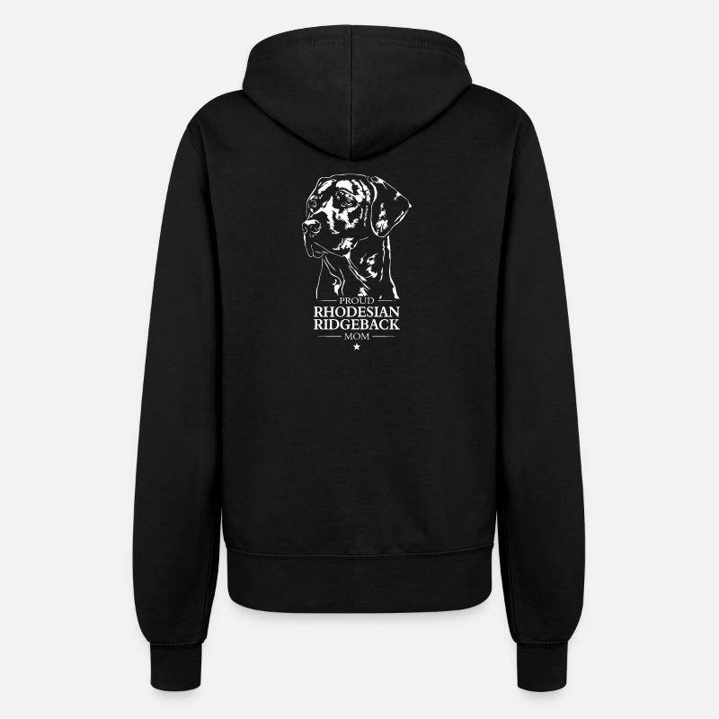 Rhodesian Ridgeback Mom Dog Dog Wilsigns - Women’s Hooded Jacket - black
