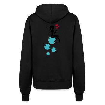 Bulles de savon de fée 02 - Veste à capuche Femme - noir - Dos - Maraike (178cm)