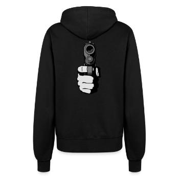 gun - i shoot you - Veste à capuche Femme - noir - Dos - Maraike (178cm)