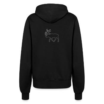 caribou - renne - noël - Veste à capuche Femme - noir - Dos - Maraike (178cm)
