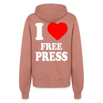 i love free press - Veste à capuche Femme - rose poudré - Dos - Maraike (178cm)