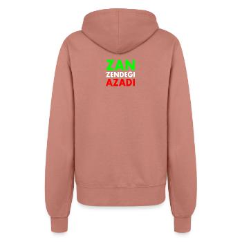 Women life freedom iran - Frauen Kapuzenjacke - Altrosa - Hinten - Maraike (178cm)