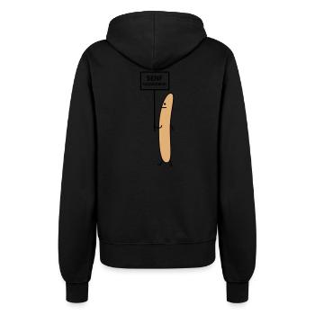 Senf dazugeben - Frauen Kapuzenjacke - Schwarz - Hinten - Maraike (178cm)