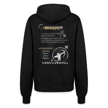 SAGITTAIRE SIGNER - Veste à capuche Femme - noir - Dos - Maraike (178cm)