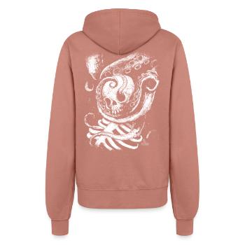 Tangled in the Deep - Women’s Hooded Jacket - dusky rose - Back - Maraike (178cm)