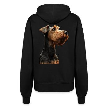 Airedale Terrier - Veste à capuche Femme - noir - Dos - Maraike (178cm)