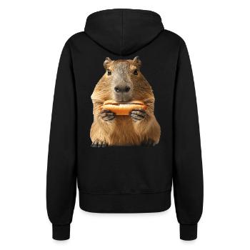 Wasserschwein - Frauen Kapuzenjacke - Schwarz - Hinten - Maraike (178cm)