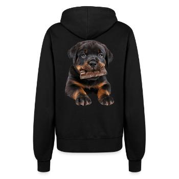 Rottweiler - Frauen Kapuzenjacke - Schwarz - Hinten - Maraike (178cm)
