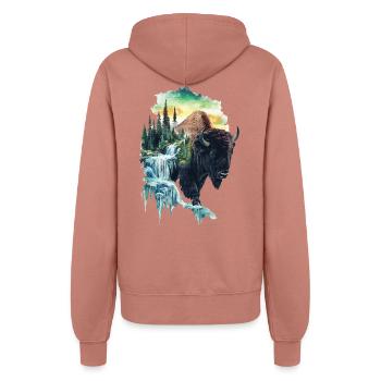 Bison - Frauen Kapuzenjacke - Altrosa - Hinten - Maraike (178cm)
