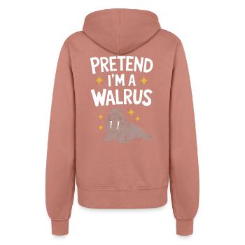 Walross - Frauen Kapuzenjacke - Altrosa - Hinten - Maraike (178cm)