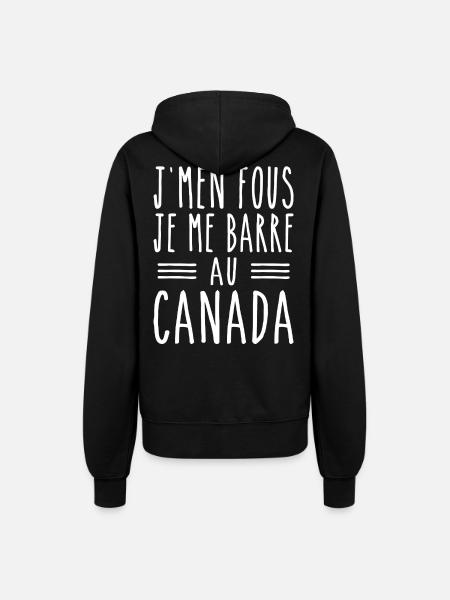 I don't care, I'm going to Canada - Women’s Hooded Jacket - black