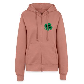 cloverleaf - Women’s Hooded Jacket - dusky rose - Front - Maraike (178cm)