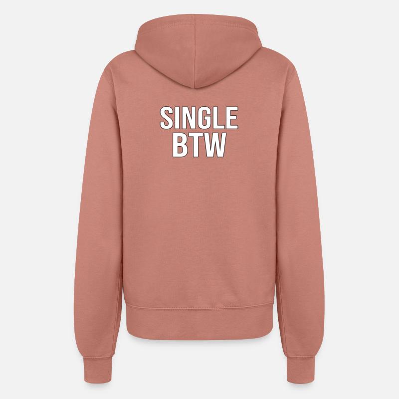 Single BTW Bold Monochrome - Women’s Hooded Jacket - dusky rose