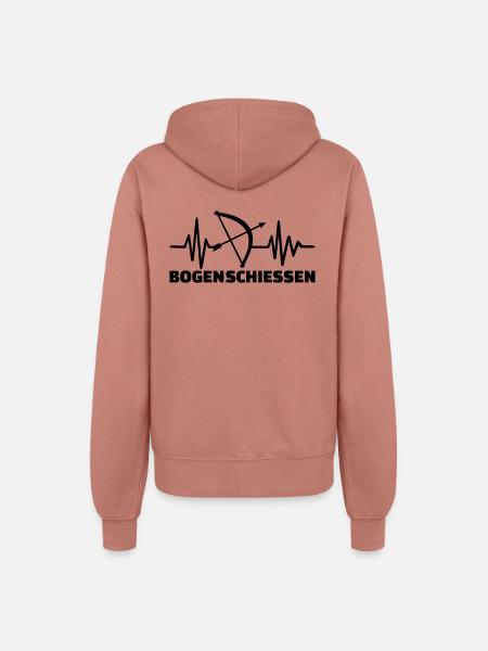 Bogenschießen - Frauen Kapuzenjacke - Altrosa