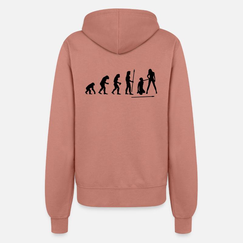 evolution_wedding1 - Frauen Kapuzenjacke - Altrosa