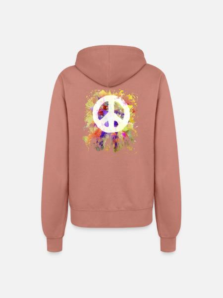 Peace - Frauen Kapuzenjacke - Altrosa