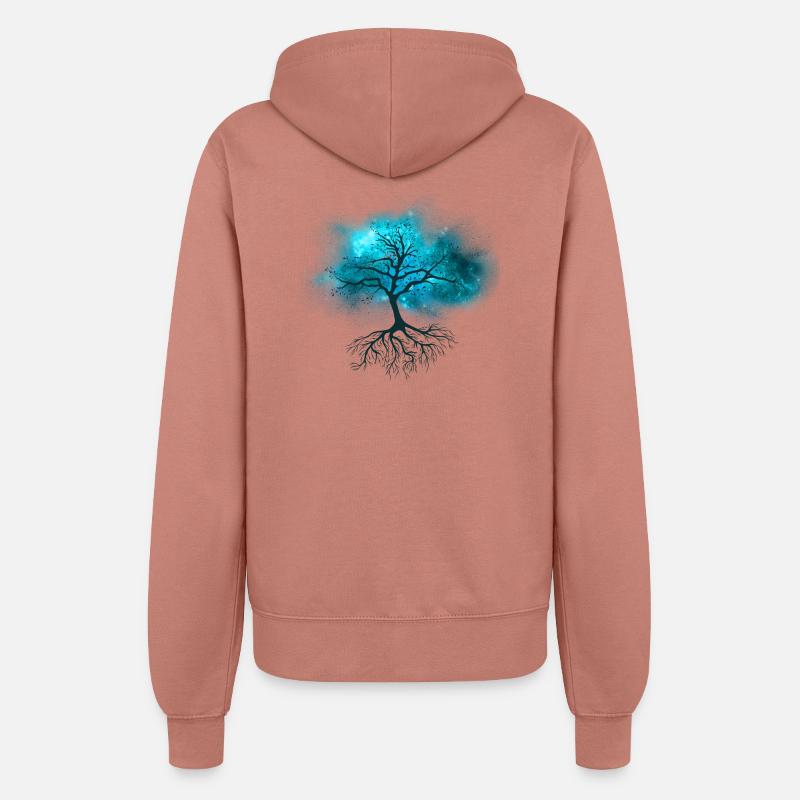 Magic tree - Women’s Hooded Jacket - dusky rose