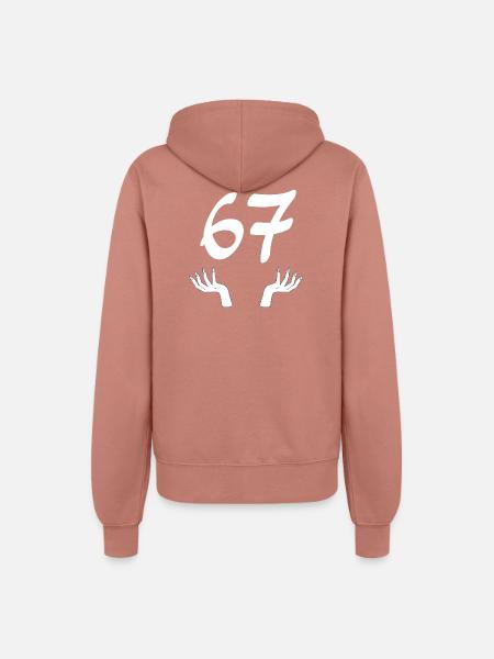 67 Six-Seven - Frauen Kapuzenjacke - Altrosa