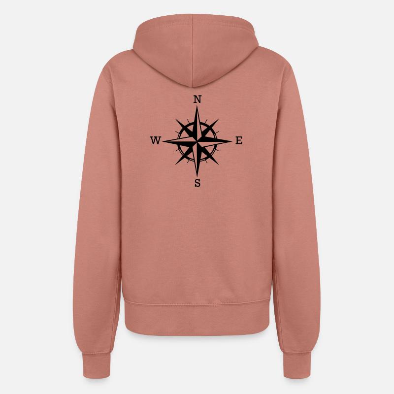 compass - Women’s Hooded Jacket - dusky rose