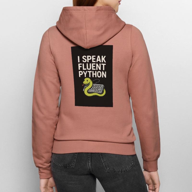 Python-Codierungsschlange Frauen Kapuzenjacke