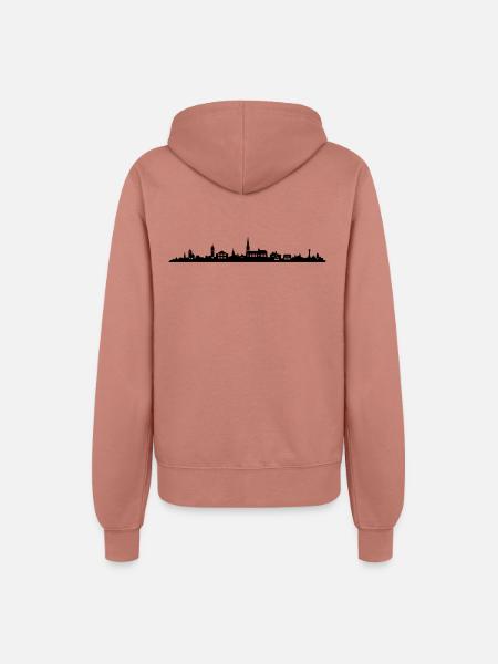 Skyline Freiburg - Frauen Kapuzenjacke - Altrosa