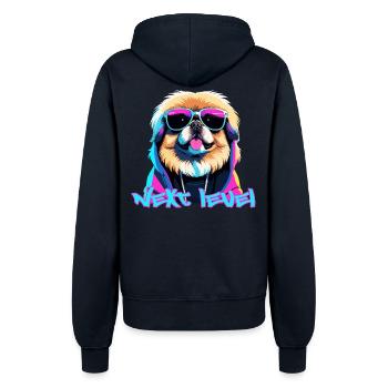 Pekingese Next Level Löwenhund Hund Geschenk - Frauen Kapuzenjacke - Navy - Hinten - Maraike (178cm)