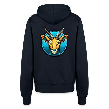 antilope coloré kawaii dessin animé personnage clipart - Veste à capuche Femme - marine - Dos - Maraike (178cm)