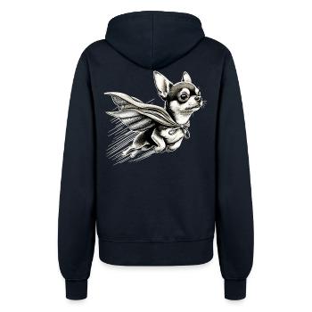 Super Hund Chihuahua Held Cape Chi Chis Geschenk - Frauen Kapuzenjacke - Navy - Hinten - Maraike (178cm)