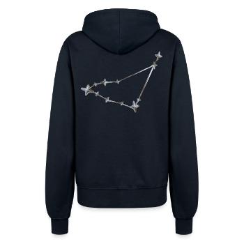 Sternenreihe Konstellation Design - Frauen Kapuzenjacke - Navy - Hinten - Maraike (178cm)
