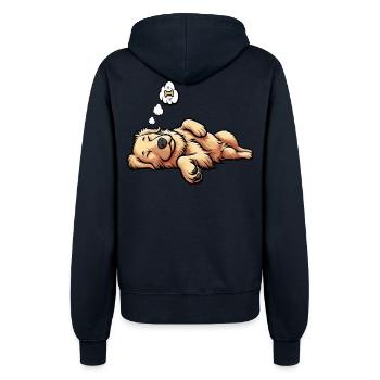 Golden Retriever Goldie Goldiebesitzer Goldies - Frauen Kapuzenjacke - Navy - Hinten - Maraike (178cm)