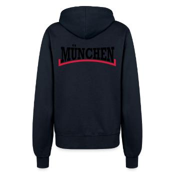 Munich * two-tone - Women’s Hooded Jacket - french navy - Back - Maraike (178cm)