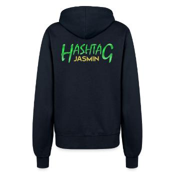 Jasmin als Vorname - Frauen Kapuzenjacke - Navy - Hinten - Maraike (178cm)