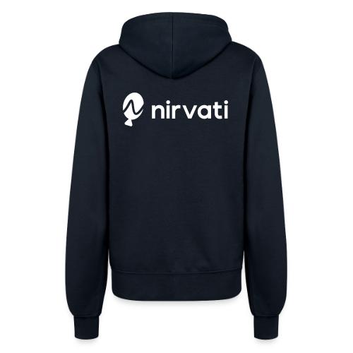 Nirvati Logo (white) - Women’s Hooded Jacket