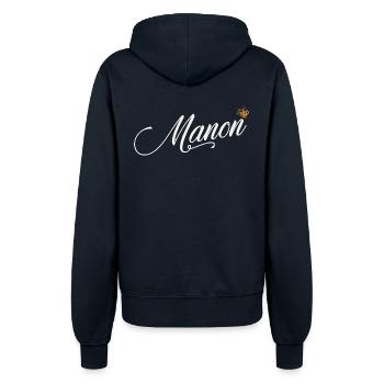 Manon Nom personnalisé pour Femme Enfants Bambins - Manon - Veste à capuche Femme - marine - Dos - Maraike (178cm)