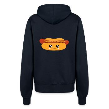 Saucisse à hot-dog - Veste à capuche Femme - marine - Dos - Maraike (178cm)