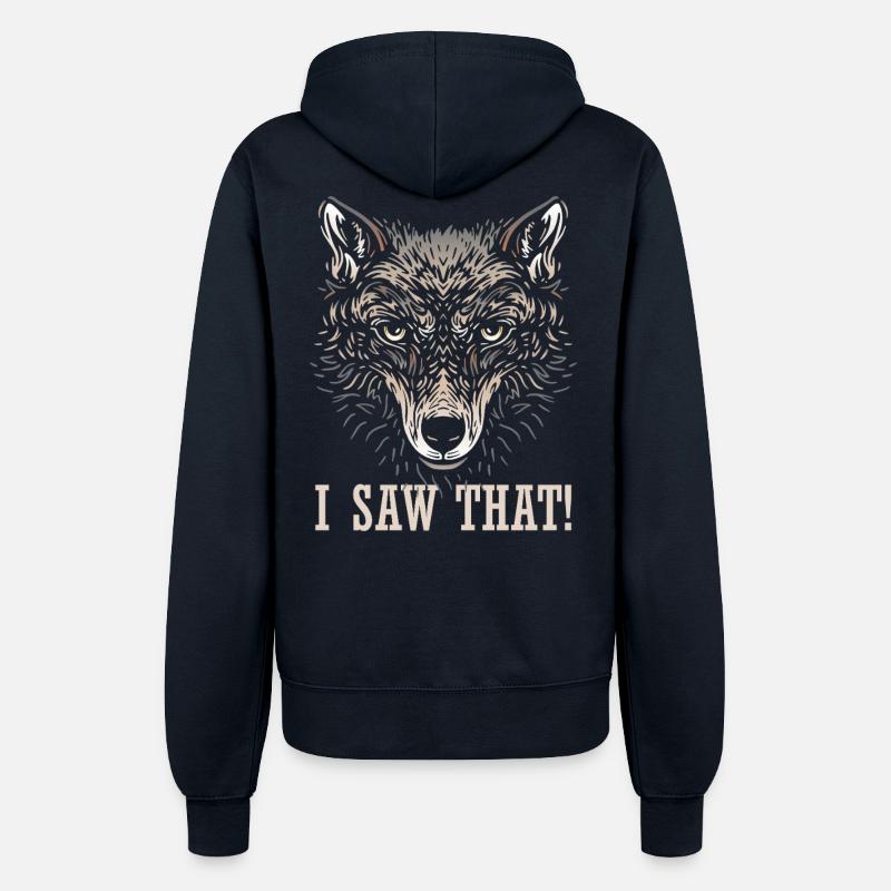 Wolf - det så jeg - Hættejakke til damer - navy