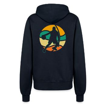 Basketball Basketballer - Frauen Kapuzenjacke - Navy - Hinten - Maraike (178cm)