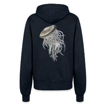 Jellyfish Lady - Frauen Kapuzenjacke - Navy - Hinten - Maraike (178cm)