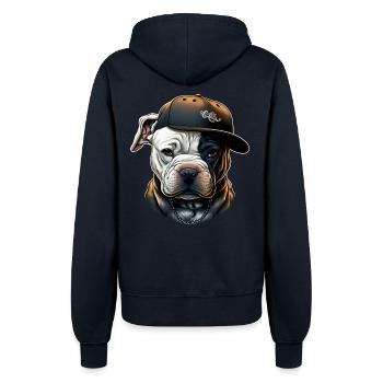 Bulldog Casquette Urbaine - Veste à capuche Femme - marine - Dos - Maraike (178cm)