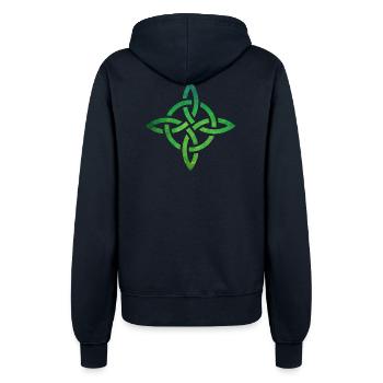 Celtic Knot - Frauen Kapuzenjacke - Navy - Hinten - Maraike (178cm)