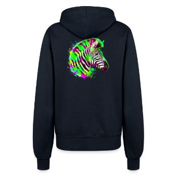 Zebra - Frauen Kapuzenjacke - Navy - Hinten - Maraike (178cm)