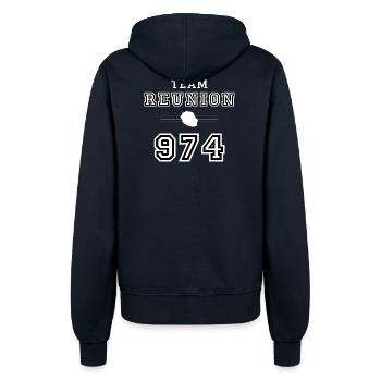 TEAM REUNION 974 - Veste à capuche Femme - marine - Dos - Maraike (178cm)