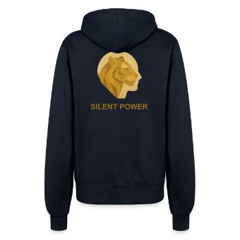 Silent Power - Women’s Hooded Jacket - french navy - Back - Maraike (178cm)