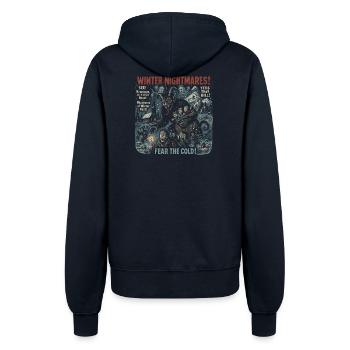 Winter Nightmares Krampus Filmplakat Halloween - Frauen Kapuzenjacke - Navy - Hinten - Maraike (178cm)