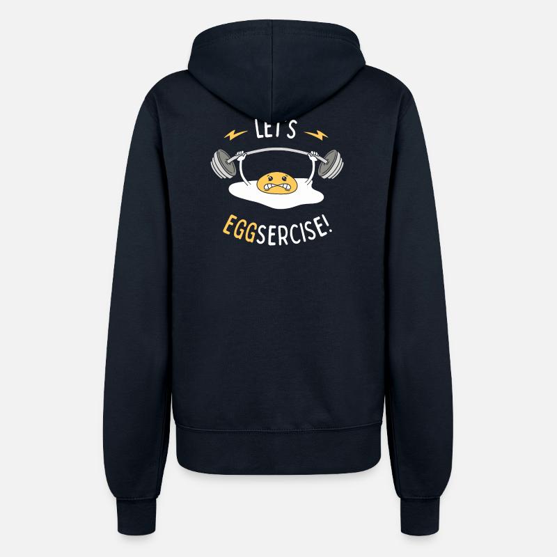 Lasst uns Eggsercise! - Frauen Kapuzenjacke - Navy