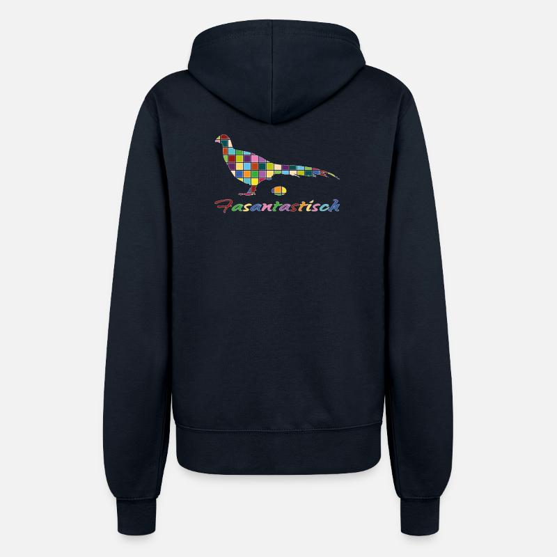 Fantastic pheasant design pheasantastic - Women’s Hooded Jacket - french navy