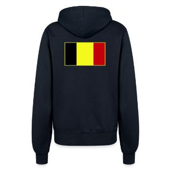 Anpassbare dreifarbige Flagge - Frauen Kapuzenjacke - Navy - Hinten - Maraike (178cm)