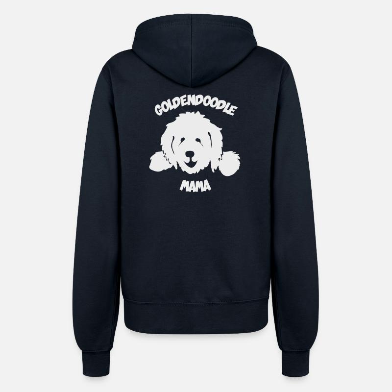 Doodle Mama Mum Mutter Goldendoodle - Frauen Kapuzenjacke - Navy