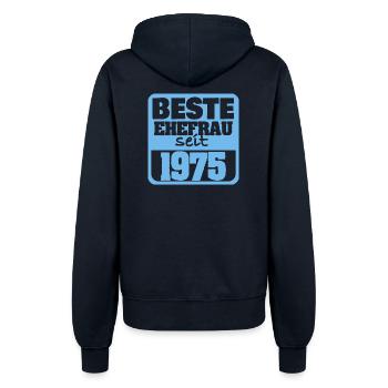 1975 - Women’s Hooded Jacket - french navy - Back - Maraike (178cm)